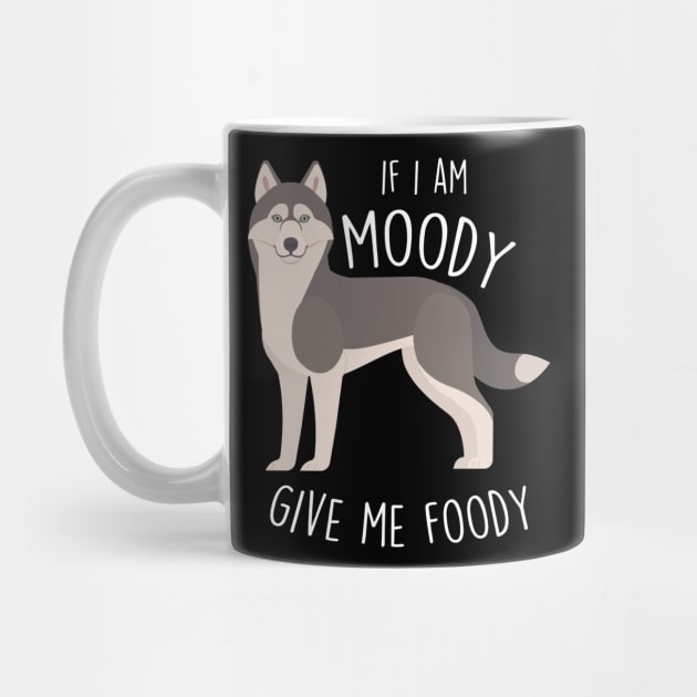 Siberian Husky Dog Moody Foody by Psitta